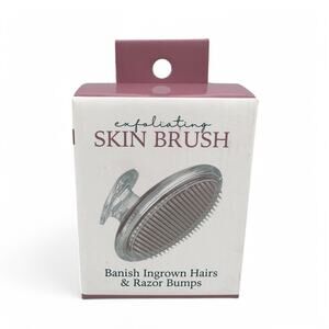 Exfoliating Silicone Skin Brush Banish Ingrown Hairs and Razor Bumps